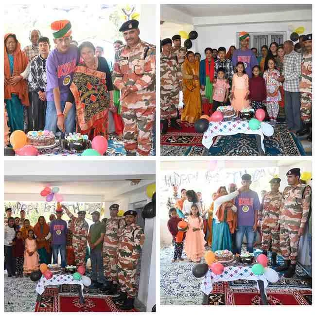 लोहाघाट:आईटीबीपी ने धूमधाम से मनाया शहीद के पुत्र का जन्मदिन 