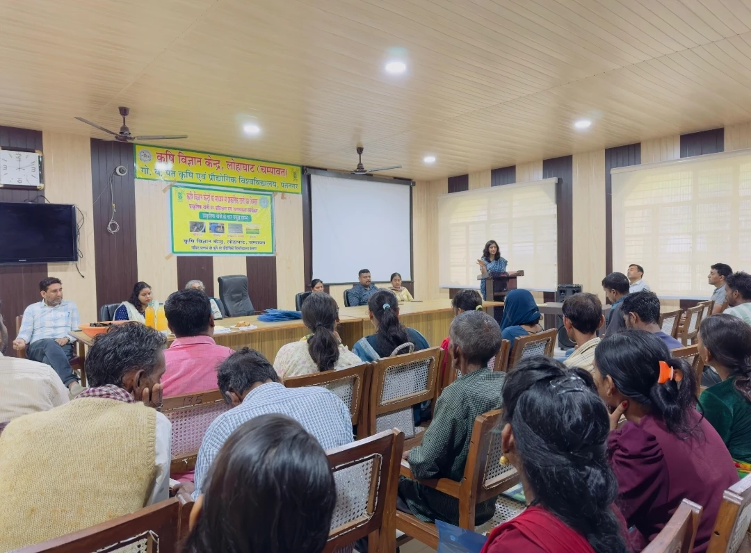 लोहाघाट: राष्ट्रीय प्राकृतिक खेती मिशन के तहत कृषि विज्ञान केंद्र में किसानों का एक दिवसीय प्रशिक्षण का आयोजन ।